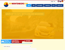 Tablet Screenshot of mymontenegrocar.com